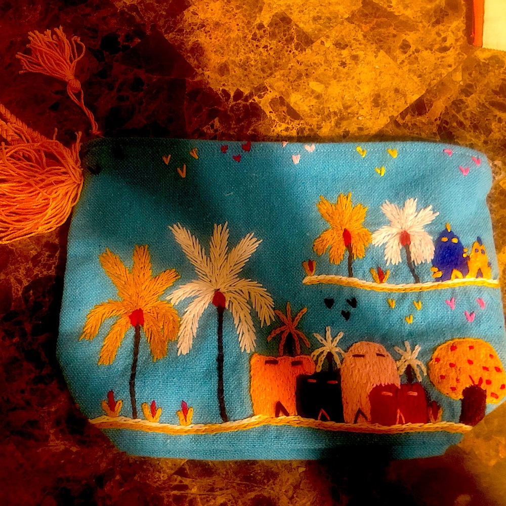 A New Chic Imported Handmade Embroidered Clutch